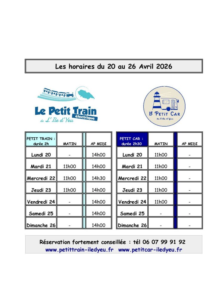 Planning hebdomadaire