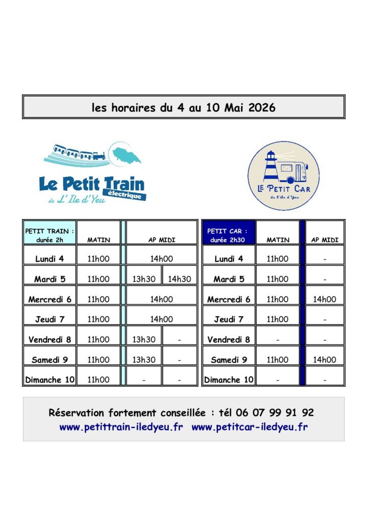 Planning hebdomadaire